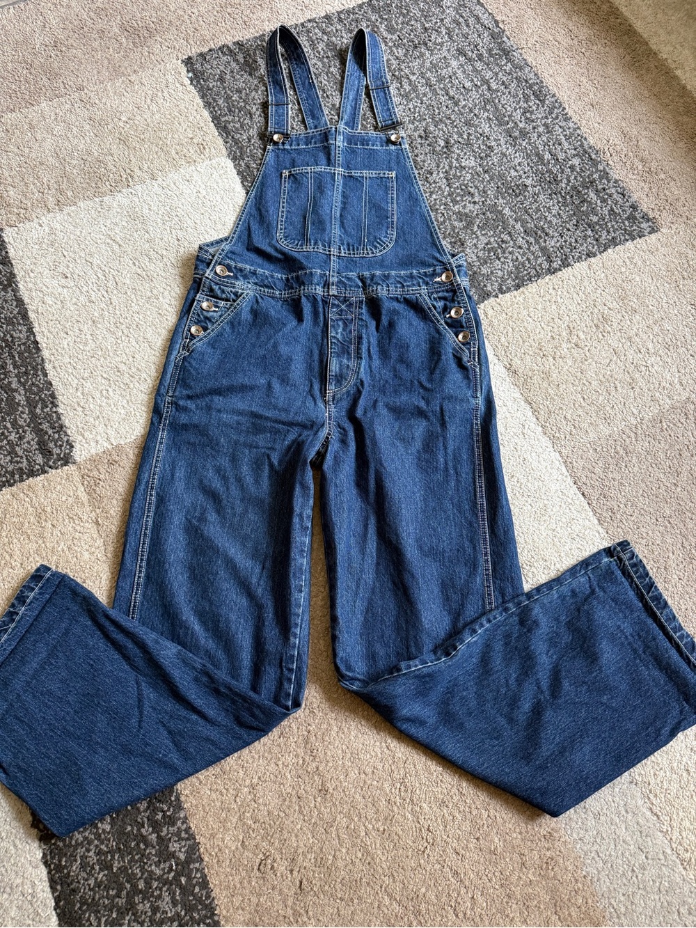 BDG Urban Outfitters Classic Dark Blue Denim Overalls- Size 32